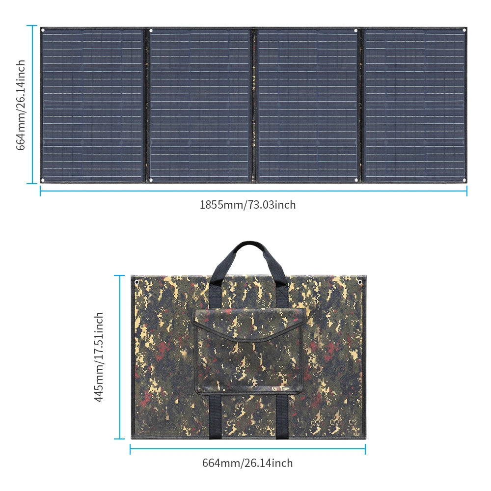 Foldable Solar Panel 200W 150W 100W 12V Portable Solar panel
