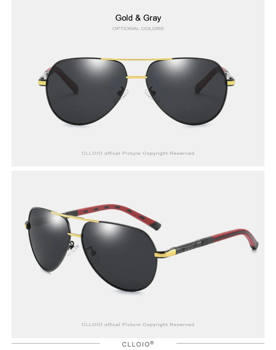 Aluminum Polarized Sunglasses  Driving Glasses Pilot Sun Glasses