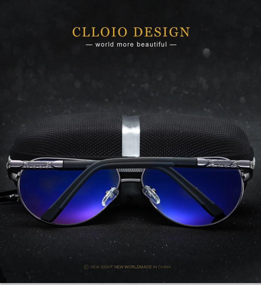 Aluminum Polarized Sunglasses  Driving Glasses Pilot Sun Glasses