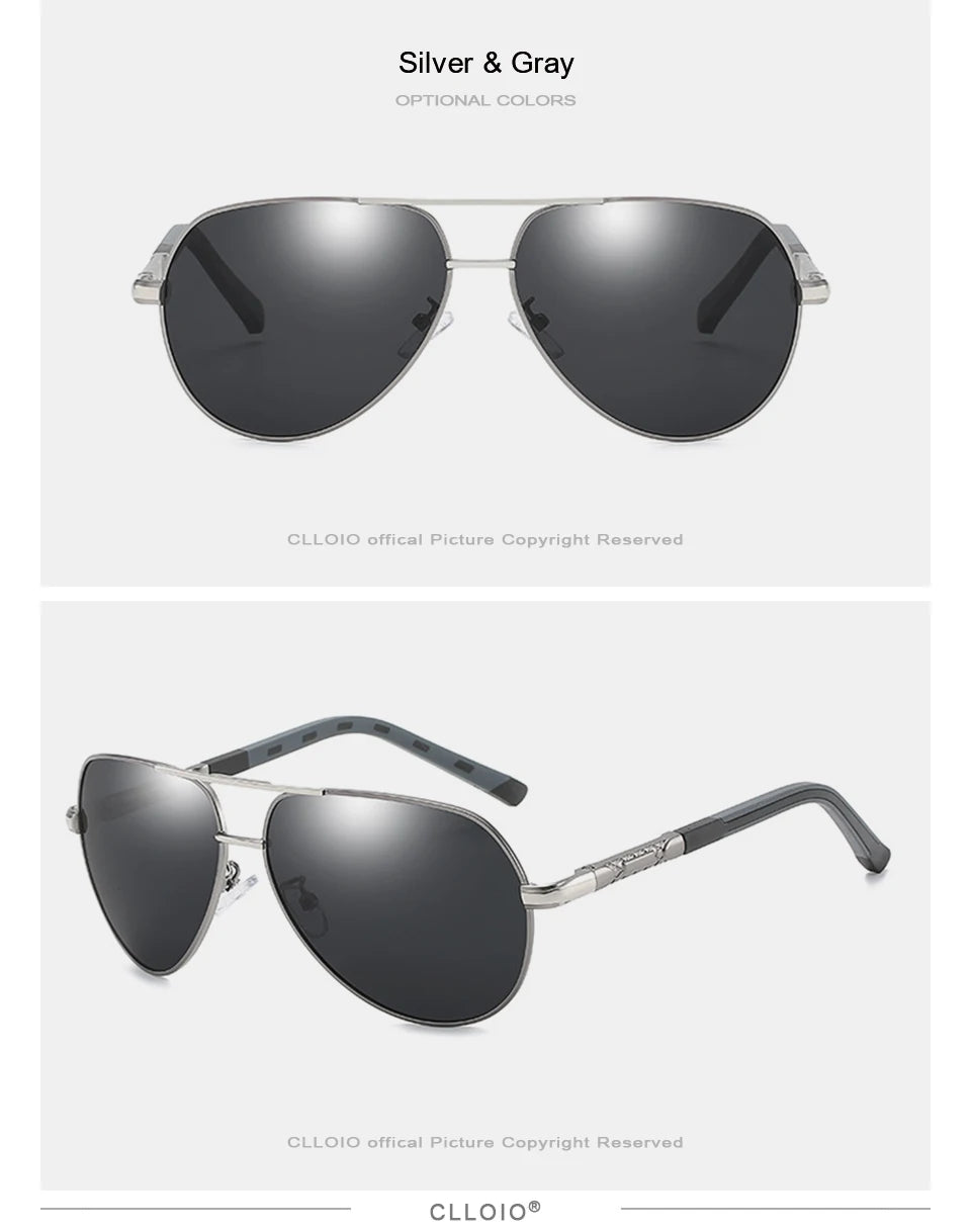Aluminum Polarized Sunglasses  Driving Glasses Pilot Sun Glasses