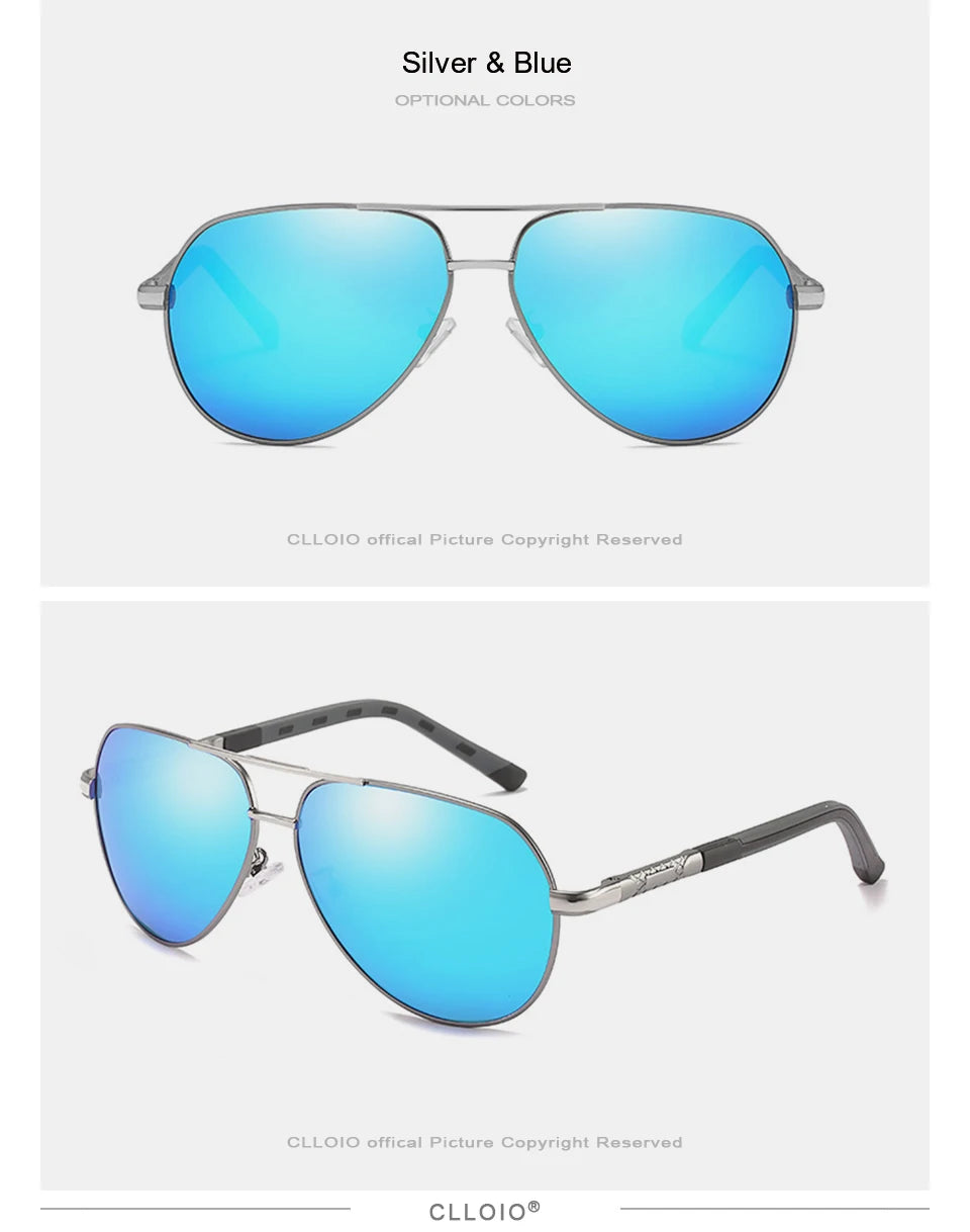 Aluminum Polarized Sunglasses  Driving Glasses Pilot Sun Glasses