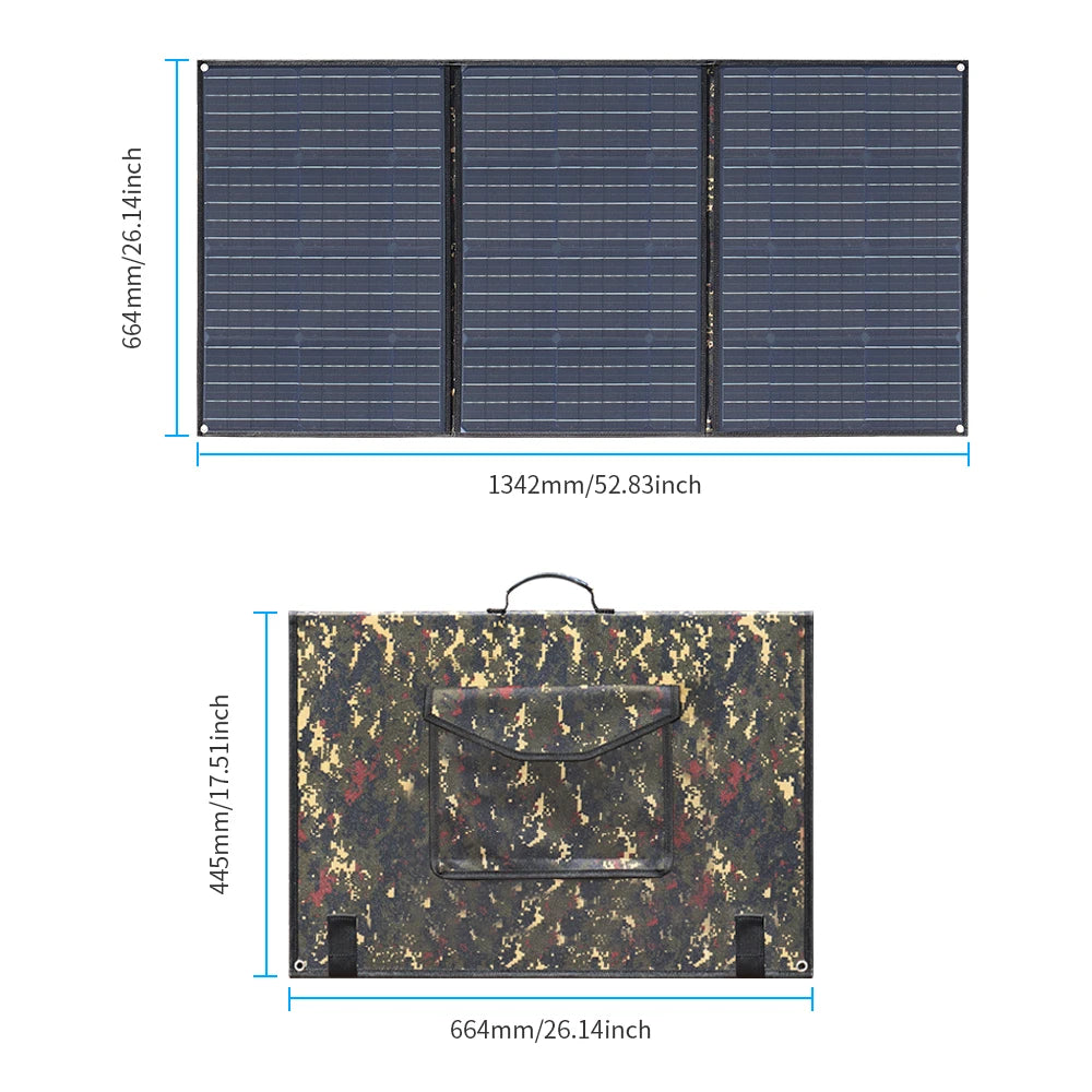 Foldable Solar Panel 200W 150W 100W 12V Portable Solar panel