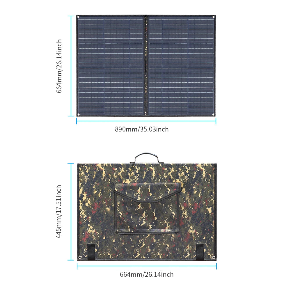 Foldable Solar Panel 200W 150W 100W 12V Portable Solar panel