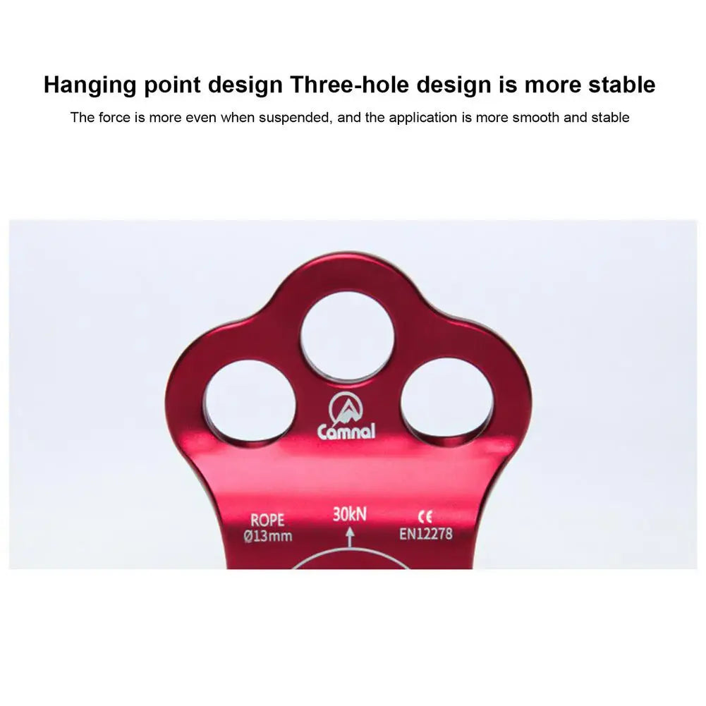 Climbing Pulley 30  3-Hole Double Bearing Pulley Mountaineering7075 Aviation Alumi