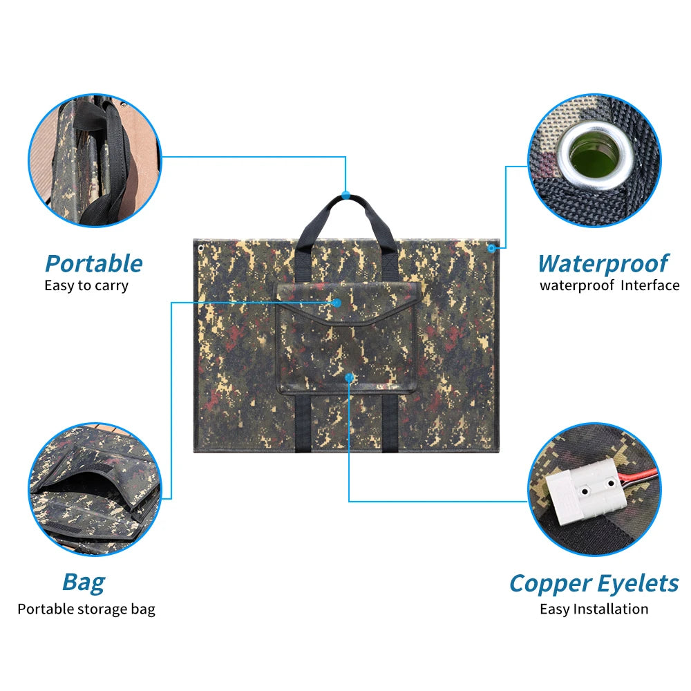 Foldable Solar Panel 200W 150W 100W 12V Portable Solar panel