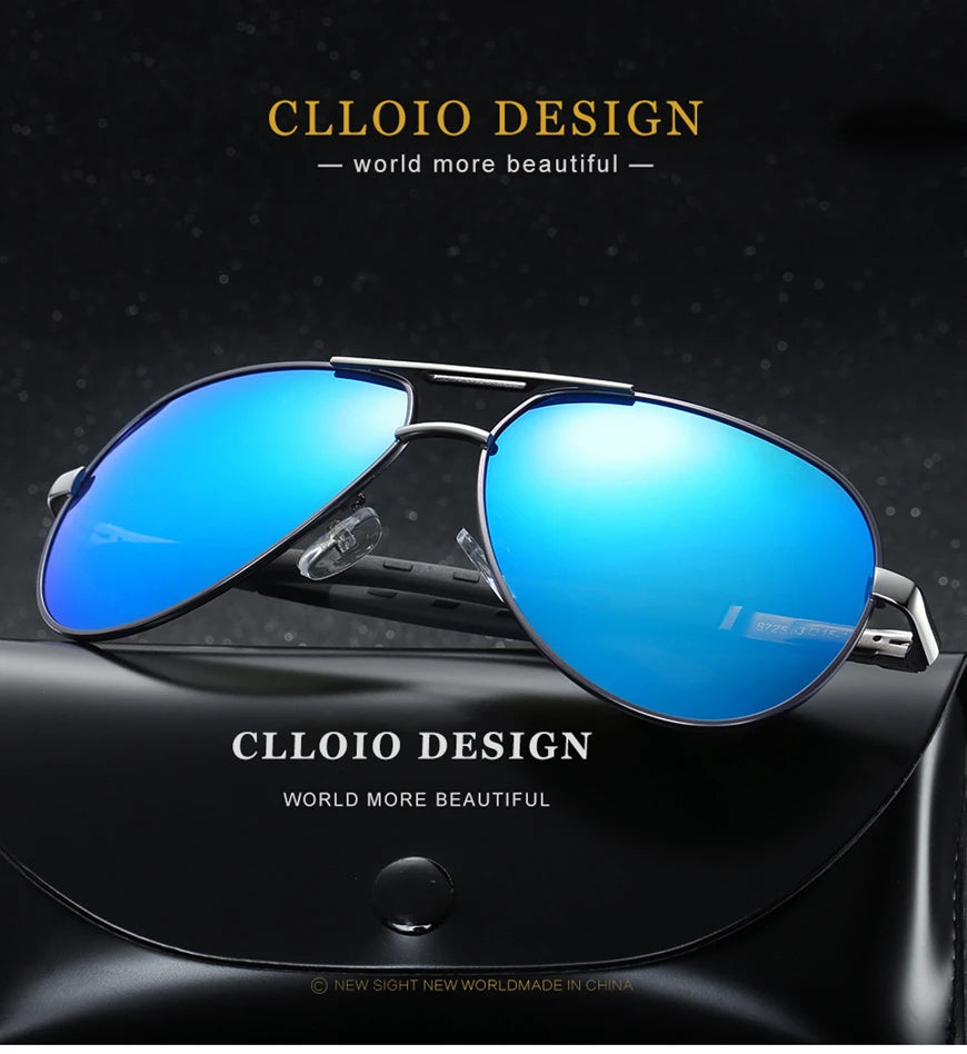 Aluminum Polarized Sunglasses  Driving Glasses Pilot Sun Glasses