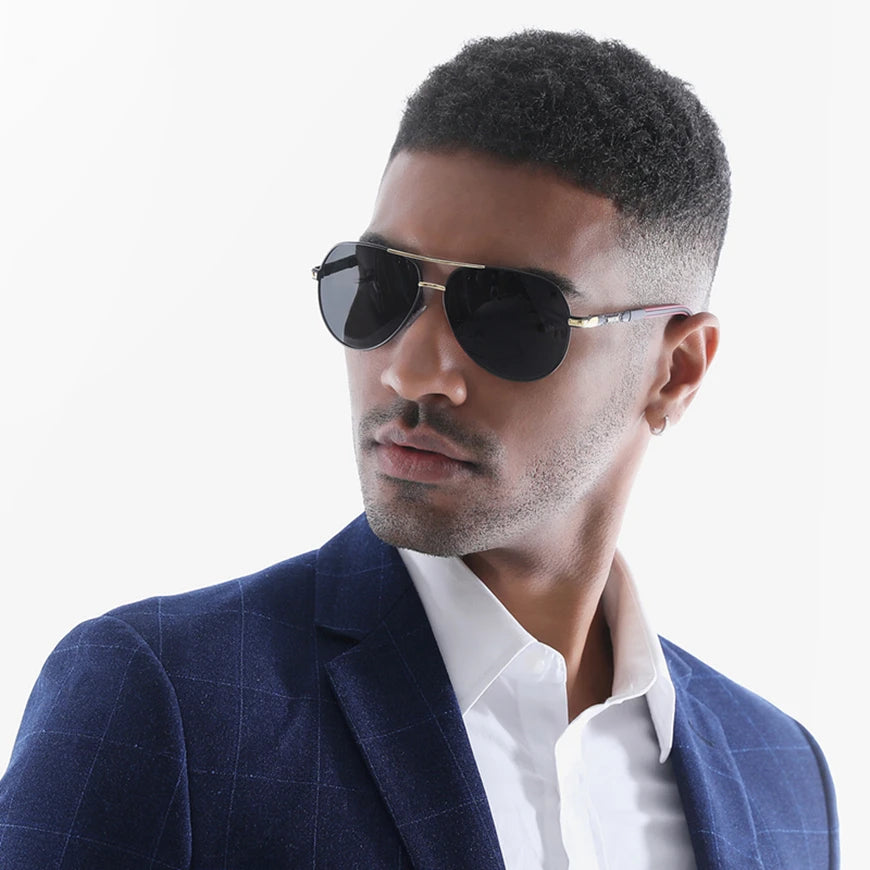 Aluminum Polarized Sunglasses  Driving Glasses Pilot Sun Glasses