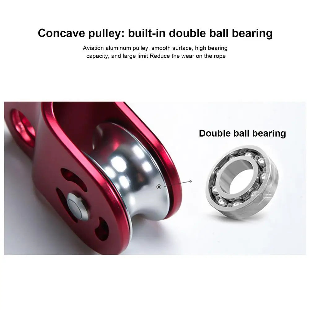 Climbing Pulley 30  3-Hole Double Bearing Pulley Mountaineering7075 Aviation Alumi