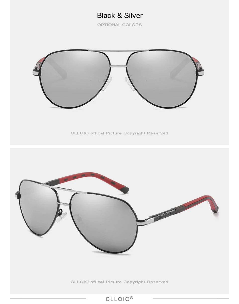 Aluminum Polarized Sunglasses  Driving Glasses Pilot Sun Glasses