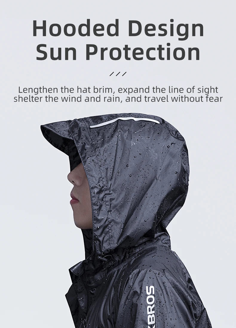 Waterproof Jacket Men Breathable Reflective Hooded Raincoat