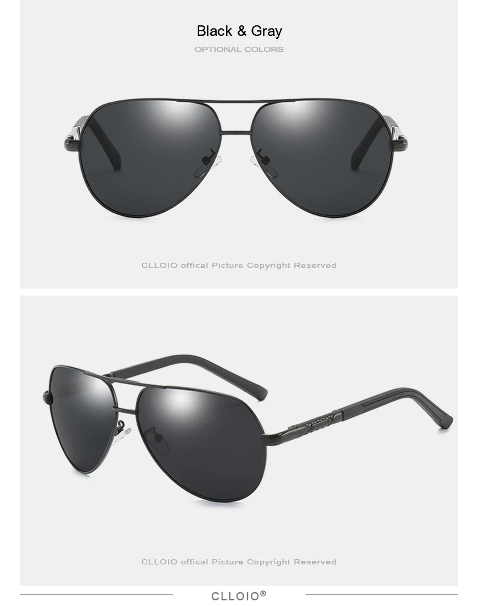 Aluminum Polarized Sunglasses  Driving Glasses Pilot Sun Glasses