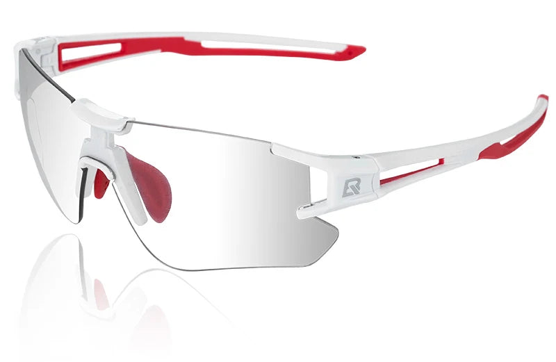 Photochromic Cycling Glasses UV400 Outdoors Sports Bicycle Sunglasses Frameless