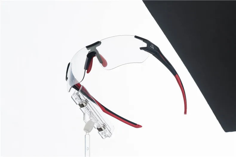 Photochromic Cycling Glasses UV400 Outdoors Sports Bicycle Sunglasses Frameless