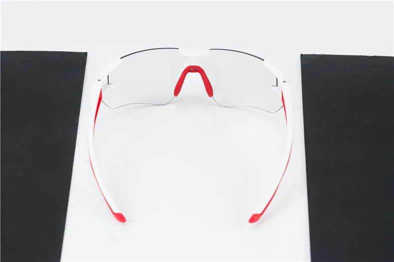 Photochromic Cycling Glasses UV400 Outdoors Sports Bicycle Sunglasses Frameless