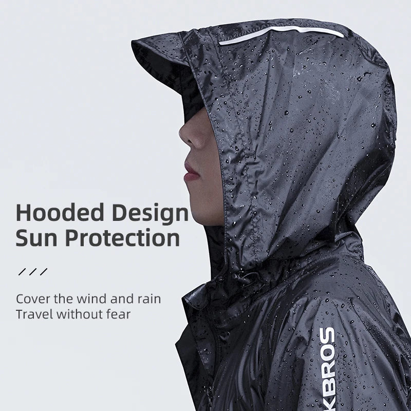 Waterproof Jacket Men Breathable Reflective Hooded Raincoat