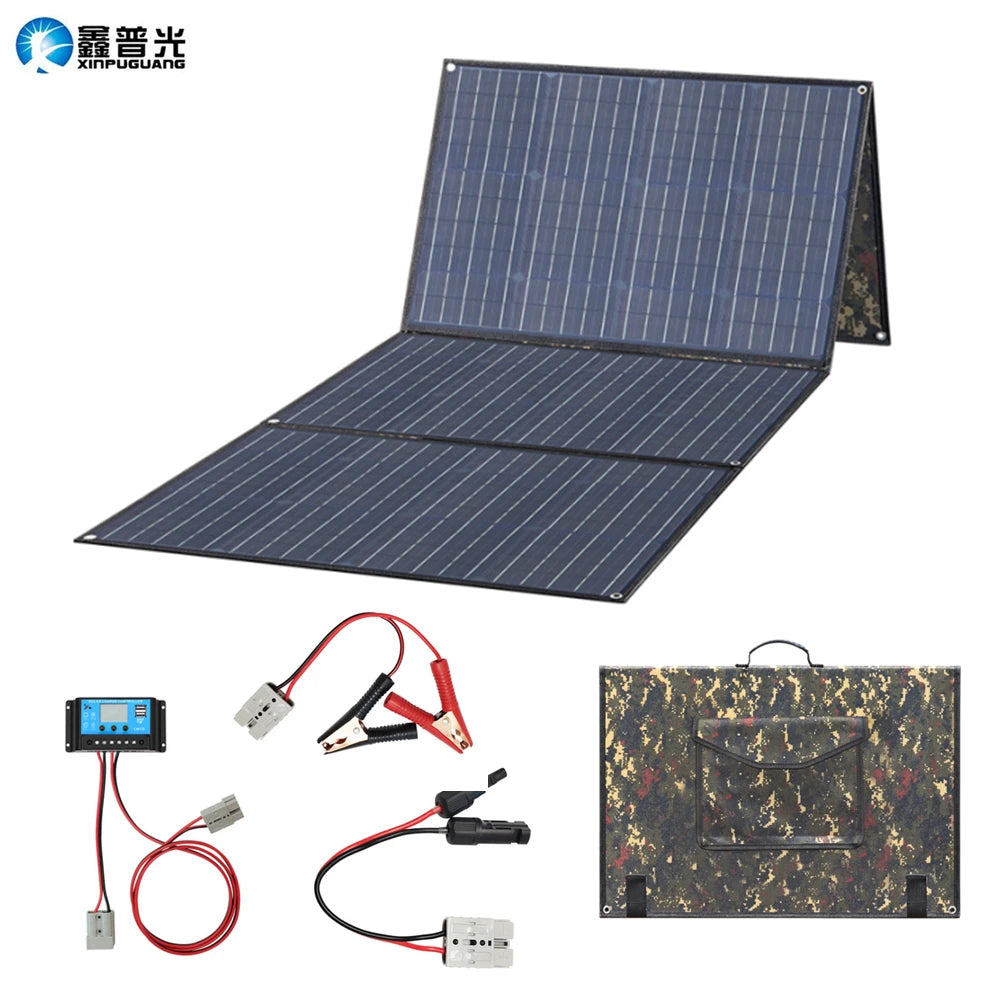 Foldable Solar Panel 200W 150W 100W 12V Portable Solar panel