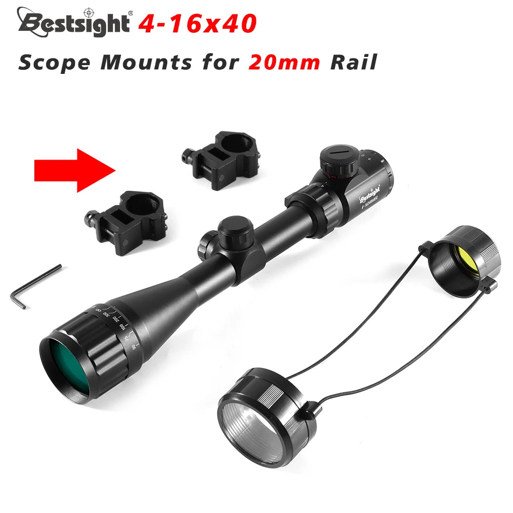 4-16X40 AOE Optics Red&Green Dot Illuminated Sight Scope