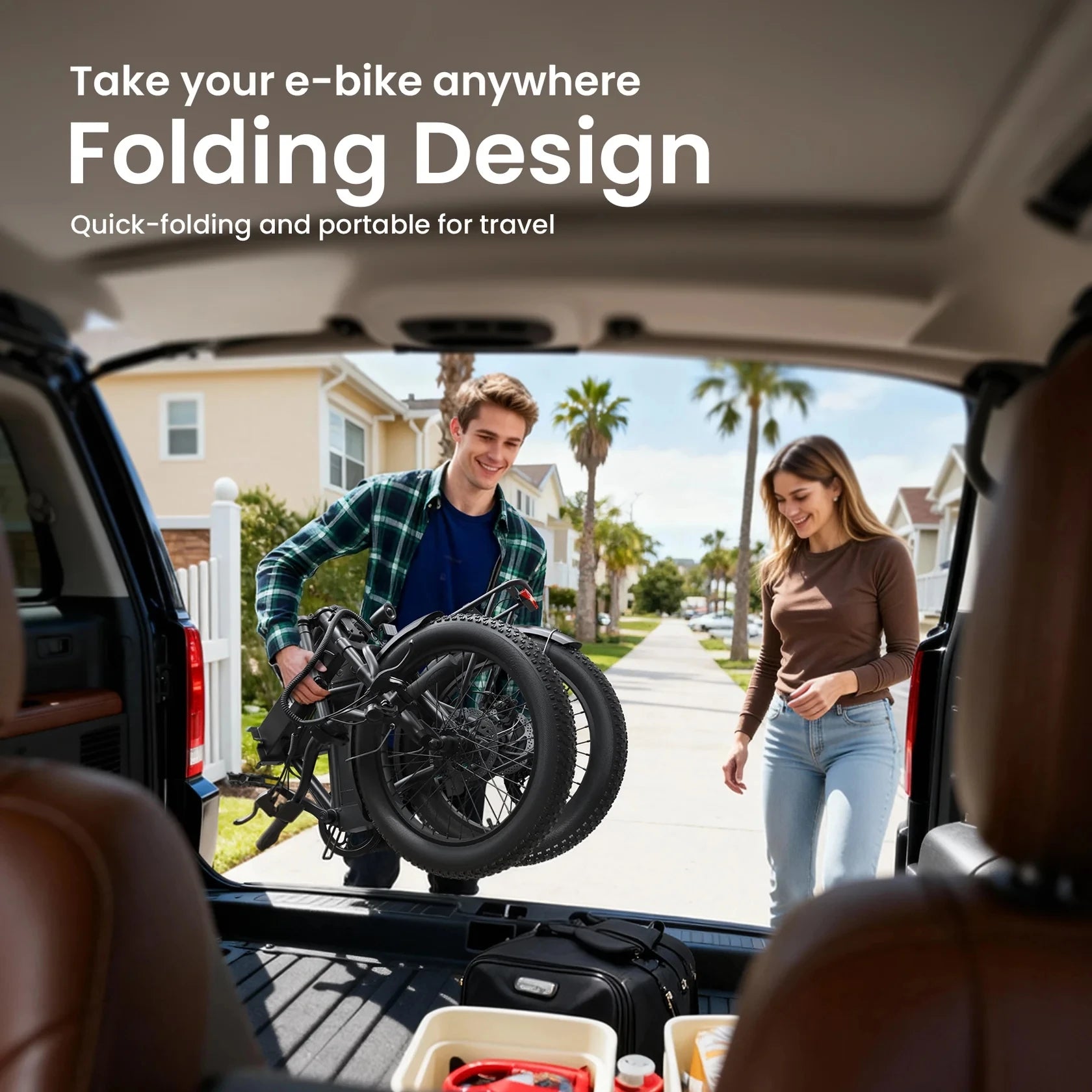 Folding Electric Bike 1000W Peak 48V  E-Bike