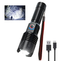 Rechargeable Flashlight Lumens, Super Bright LED Flashlights with 4 Modes, H