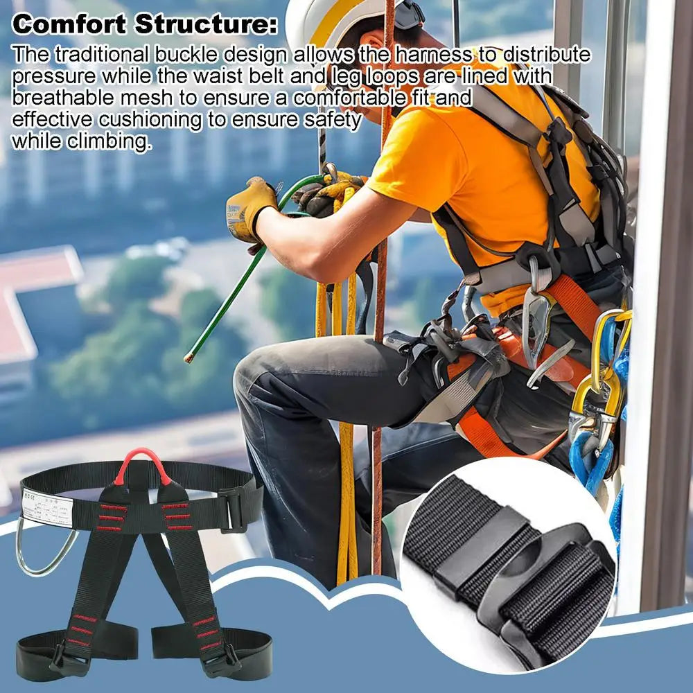 Harness  Rock Climbing Half-Body Safety Protection Equipment  Survival Mountain Tools
