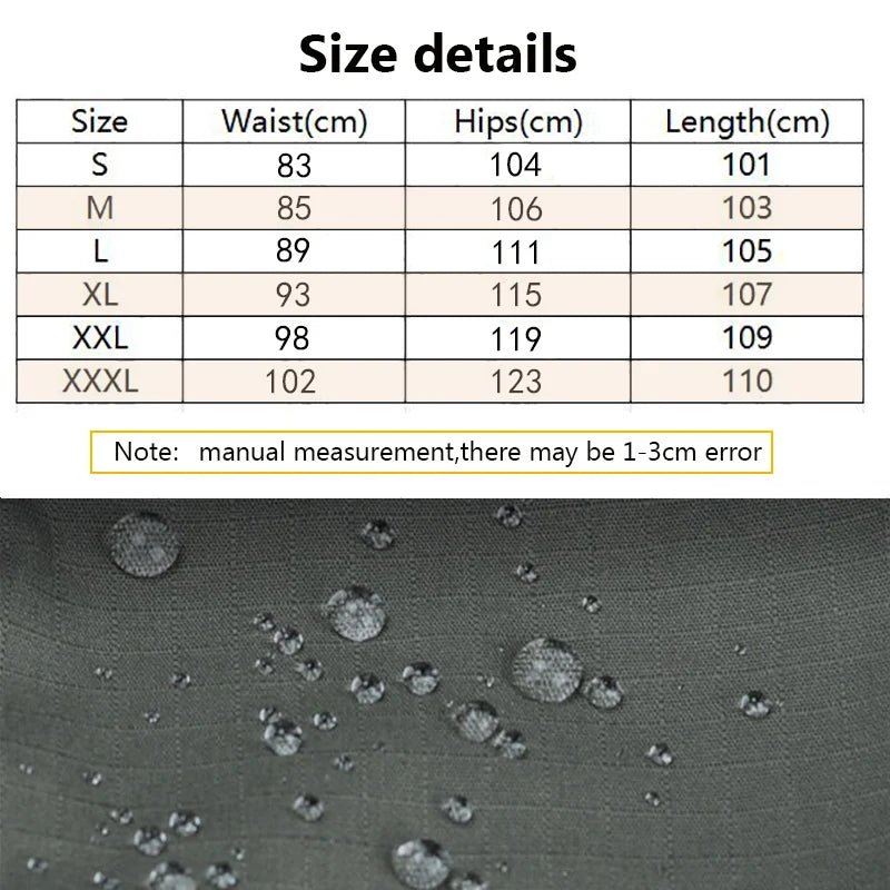 Tactical Work Pants Multi-pocket Waterproof
