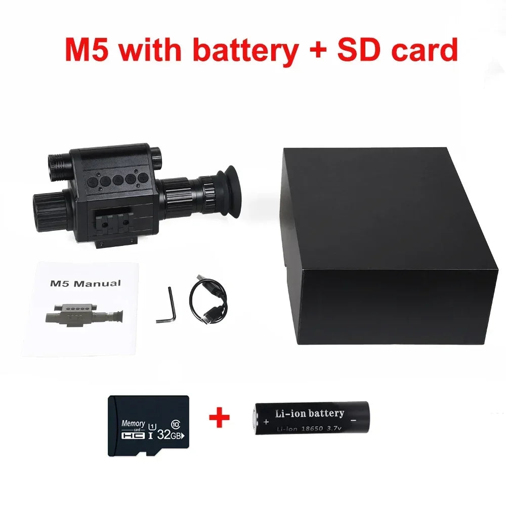 Digital Night Vision Riflescope 940nm IR Scope Sight Monocular 5X Zoom