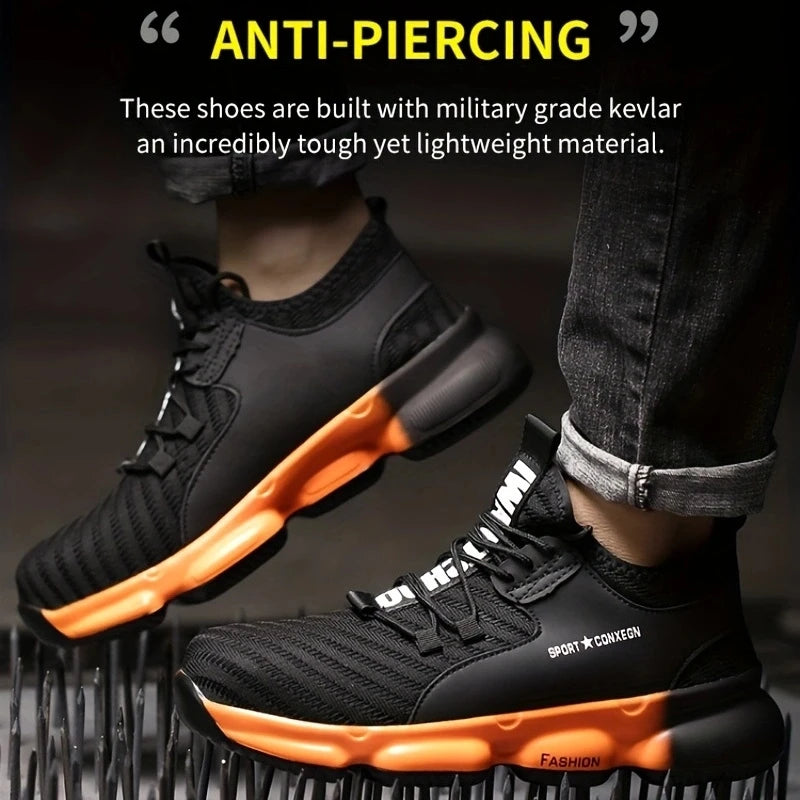 Anti-smash, anti-puncture, breathable, comfortable safety shoes