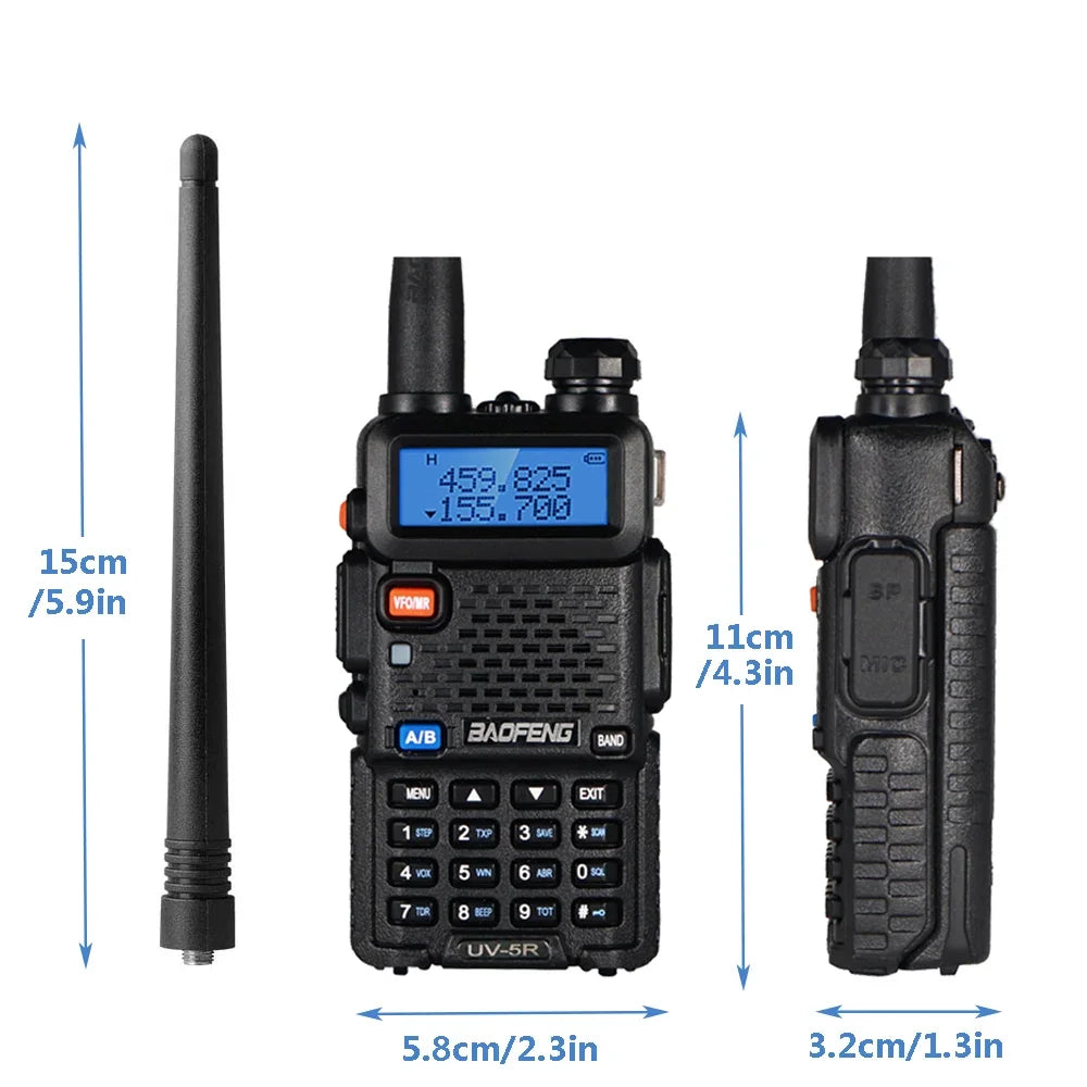 5W 8W High Power Dual Band Two Way Radio Long Range Handheld Portable Walkies Talkies
