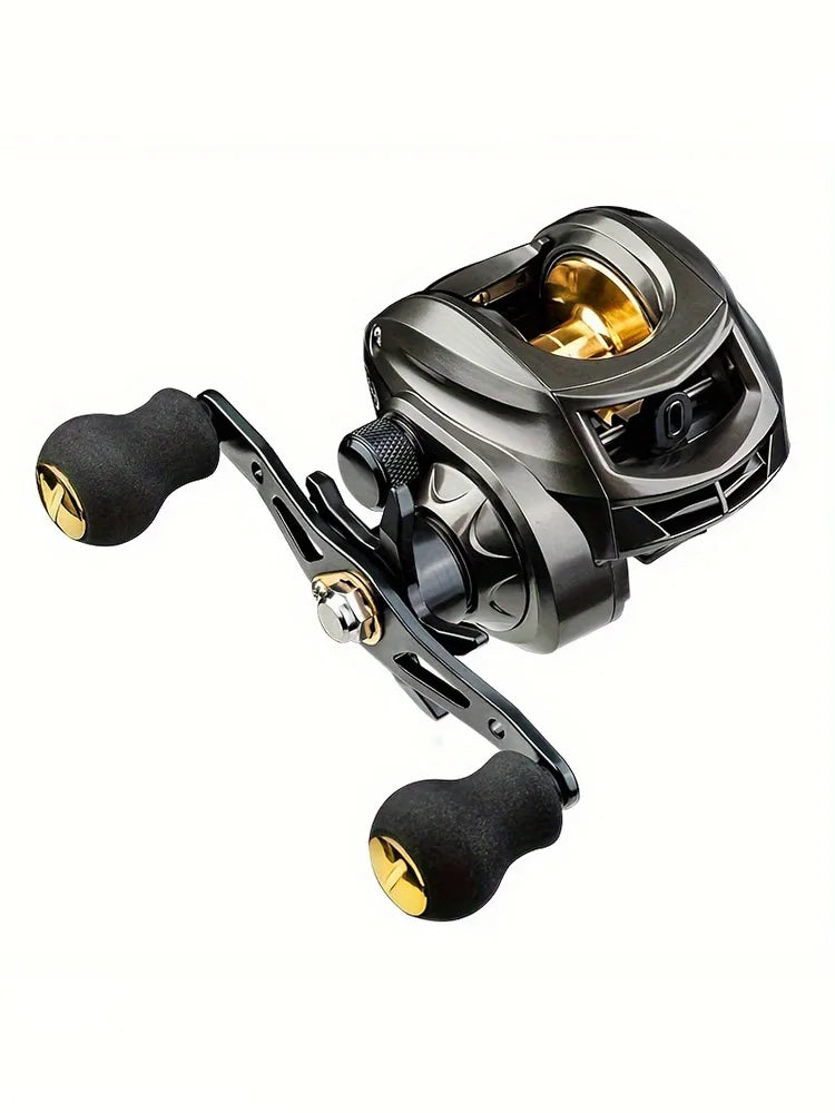 Durable Stainless Steel Left and Right Hand, Interchangeable  7:2:1 Speed  Freshwater Fishing