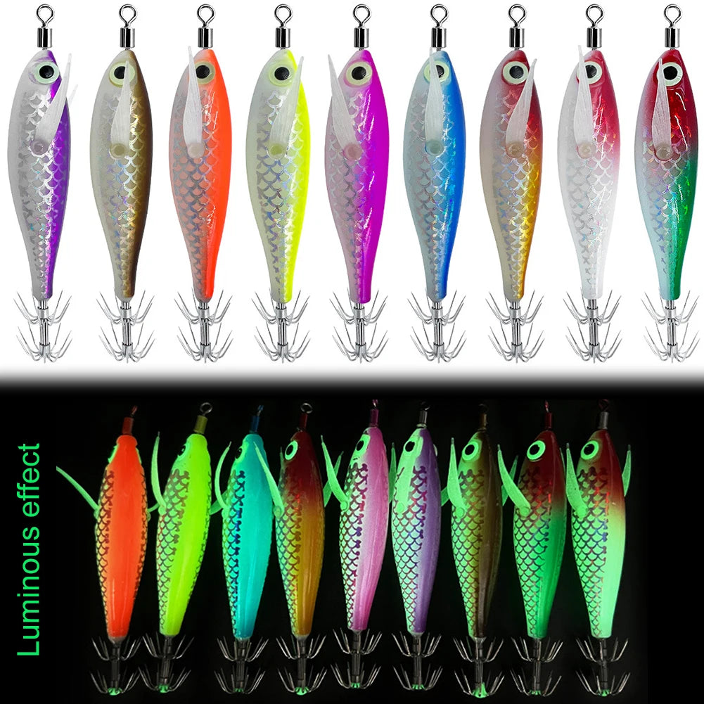 Luminous Squid Hook Squid Fishing Lure  for Night Fishing