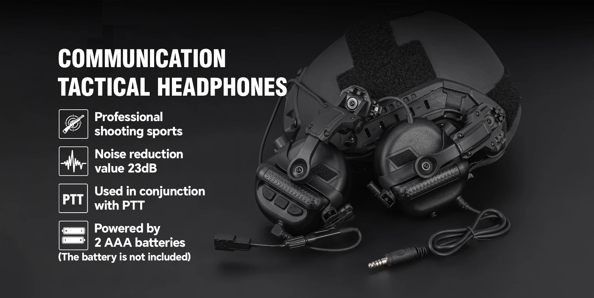 Tactical Hunting Headset Electronic Hearing Protector Active