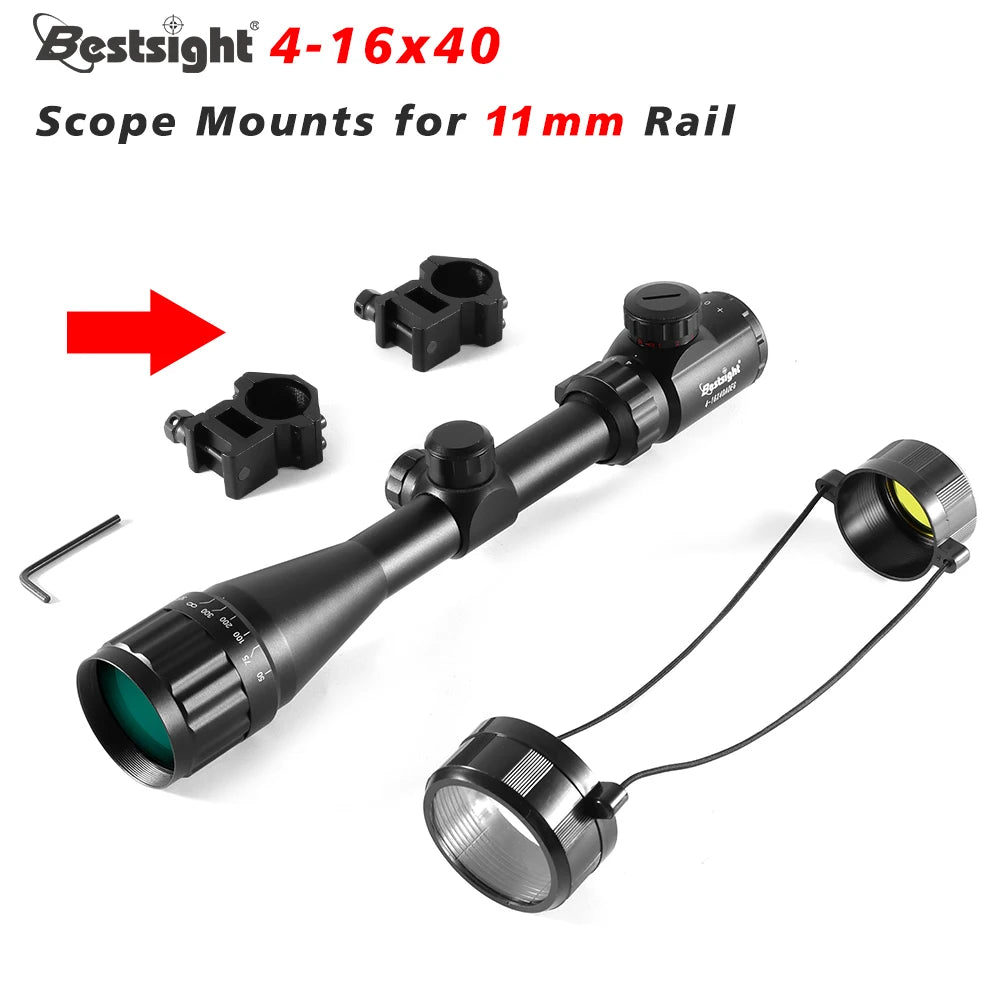 4-16X40 AOE Optics Red&Green Dot Illuminated Sight Scope