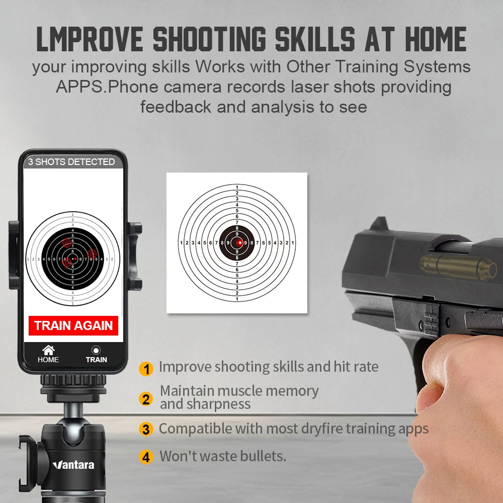 9mm Red Dot Laser Training Cartridge