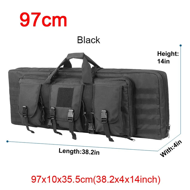 81 97 106 122cm Tactical Gun Bag Double Rifle Case