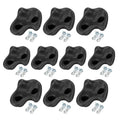 10PCS Plastic Textured Rock Climbing  Rocks Wall  Kids Assorted Kit Bolt Black