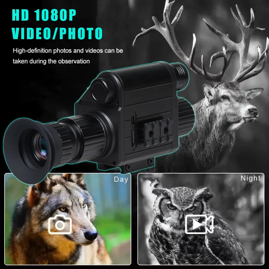 Digital Night Vision Riflescope 940nm IR Scope Sight Monocular 5X Zoom