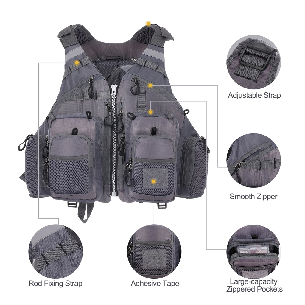 Breathable Padded Fishing Life Vest
