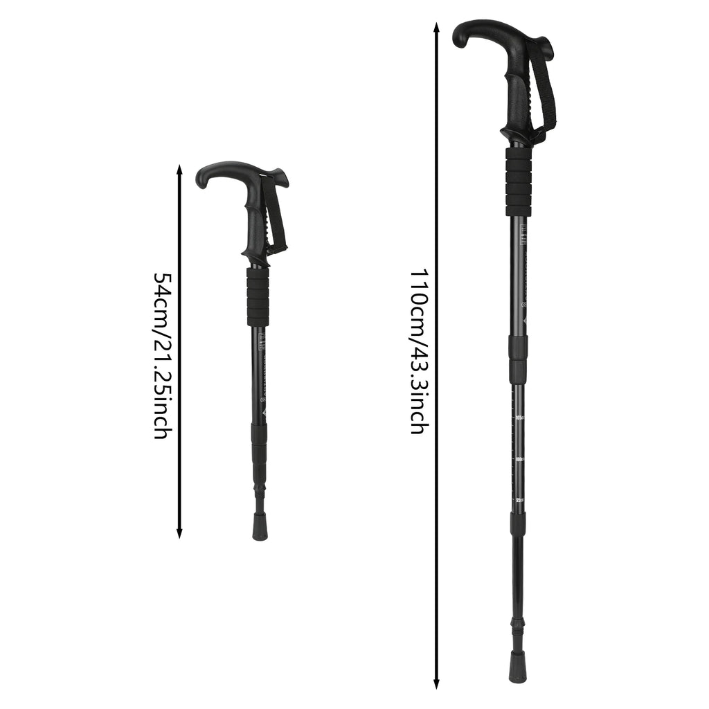 54-110cm Hiking Sticks Trekking Poles Mountaineering Telescopic Walking Stick