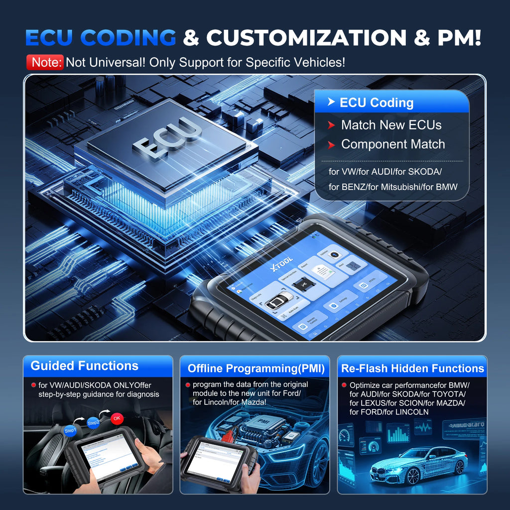 Car Diagnostic Tool Key Programmer OBD2 Automotive Scanner ECU Coding Topology Map with 42+