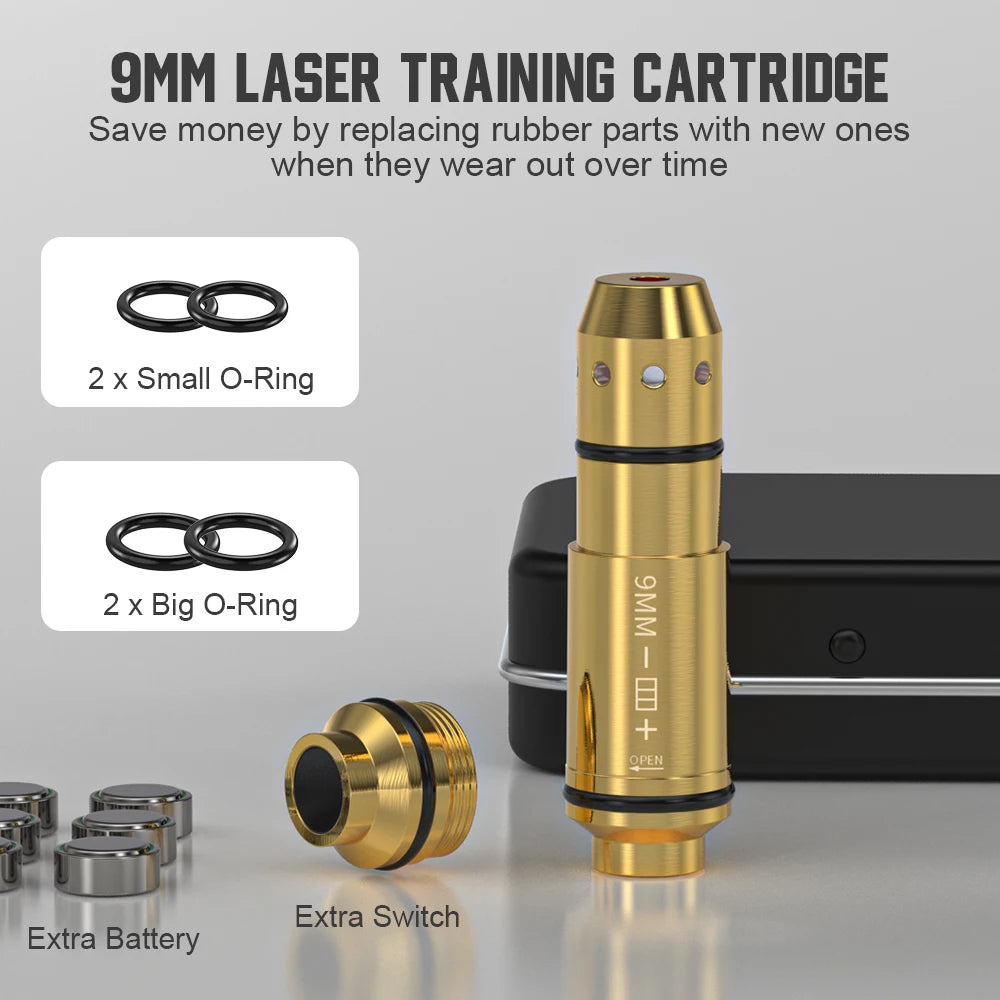 9mm Red Dot Laser Training Cartridge