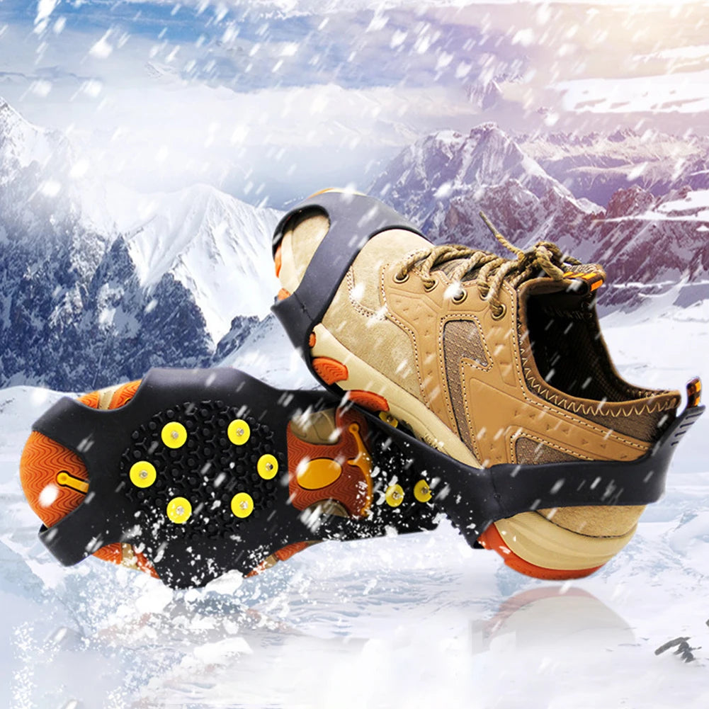 10 Teeth Climbing Crampons Mountaineering Cleats  Snow Claw Shoe