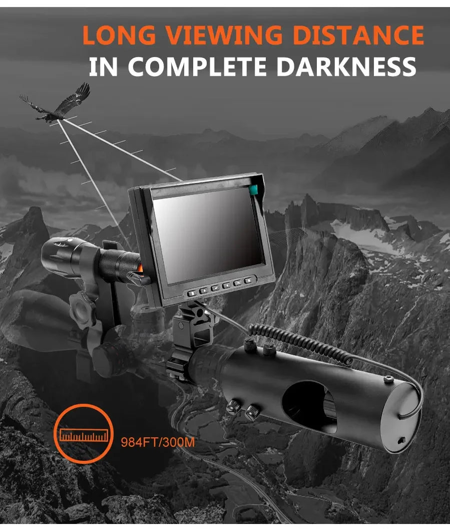 Night Vision Riflescope Hunting Scopes 850nm Infrared LED IR Waterproof Night Vision Hunting Camera