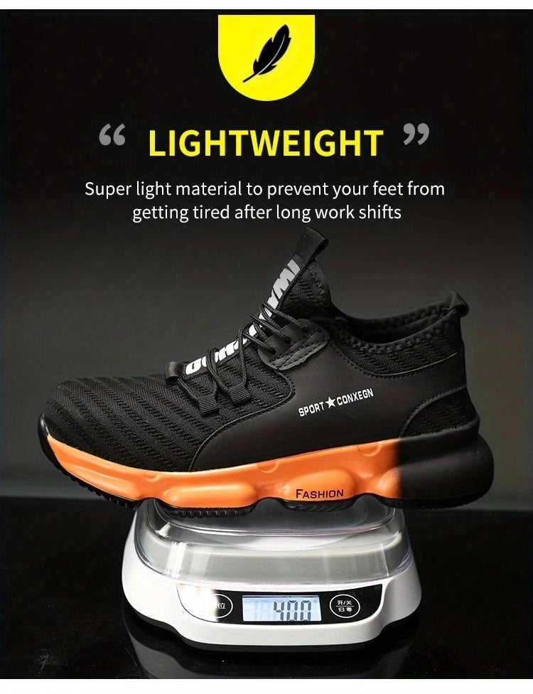 Anti-smash, anti-puncture, breathable, comfortable safety shoes