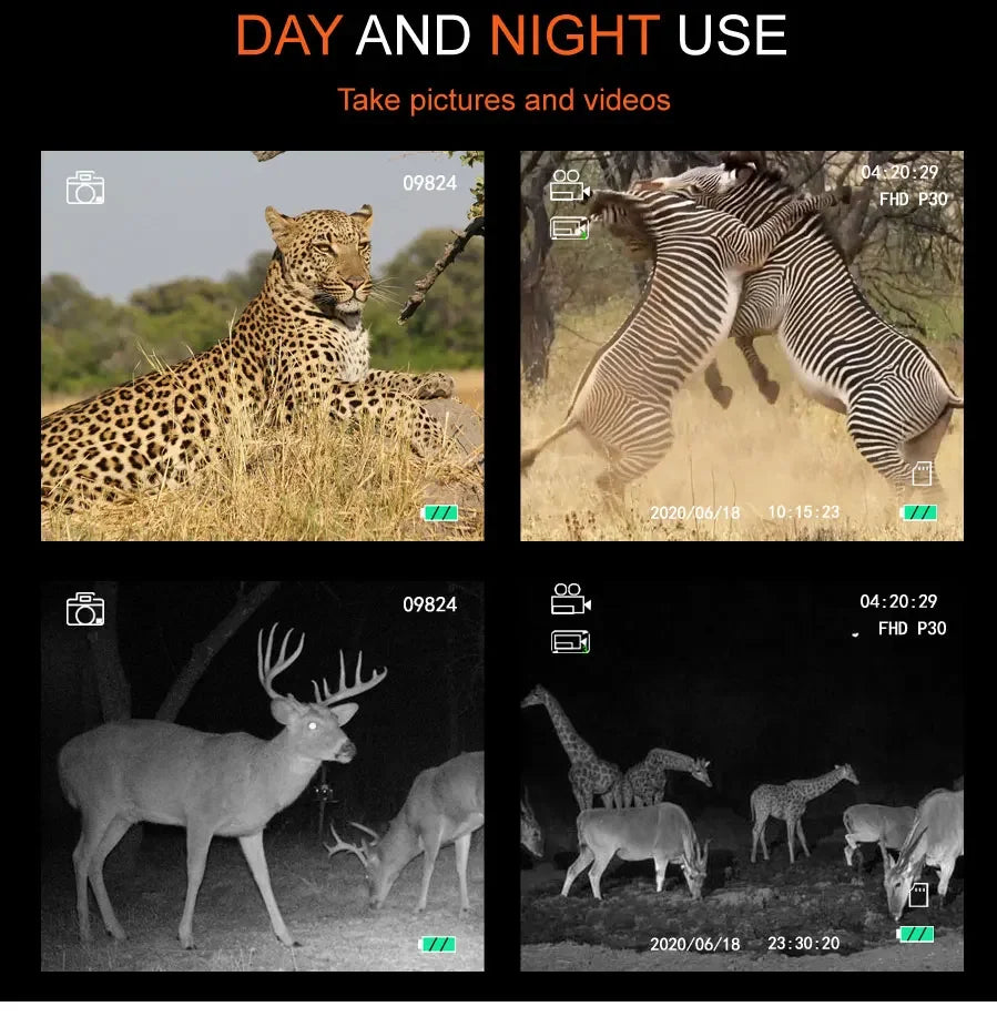 Night Vision Riflescope Hunting Scopes 850nm Infrared LED IR Waterproof Night Vision Hunting Camera