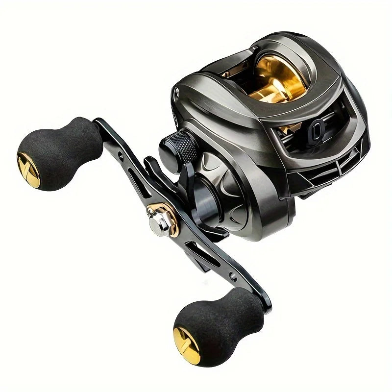 Durable Stainless Steel Left and Right Hand, Interchangeable  7:2:1 Speed  Freshwater Fishing