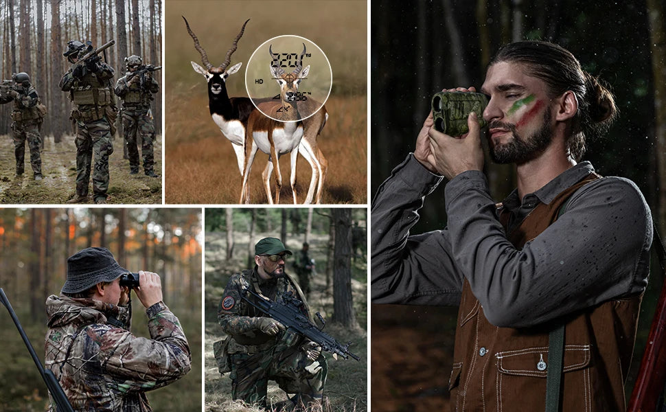 Range finder 7° Big Field 656Yd laser rangefinder , with Rain and Fog Ranging