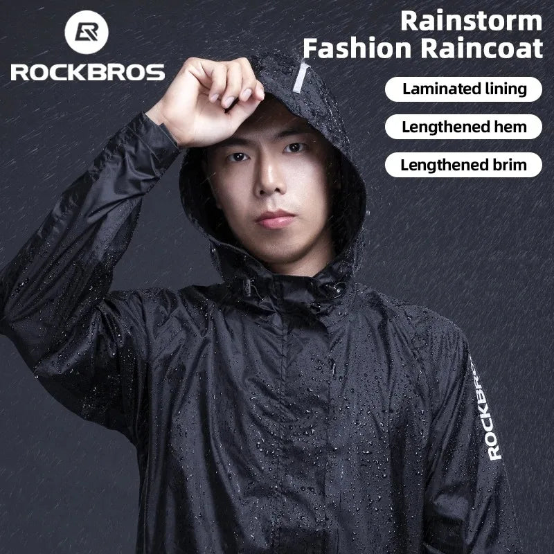 Waterproof Jacket Men Breathable Reflective Hooded Raincoat