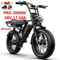 14 20 inch Electric fat bike 1000w 2000w 30-50MPH 30-60Miles Adjustable front brake seat,For Cycling Electric Bicycle
