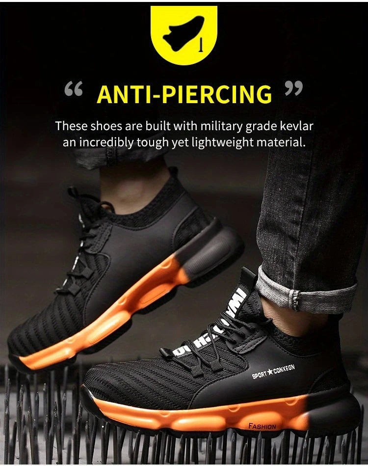 Anti-smash, anti-puncture, breathable, comfortable safety shoes