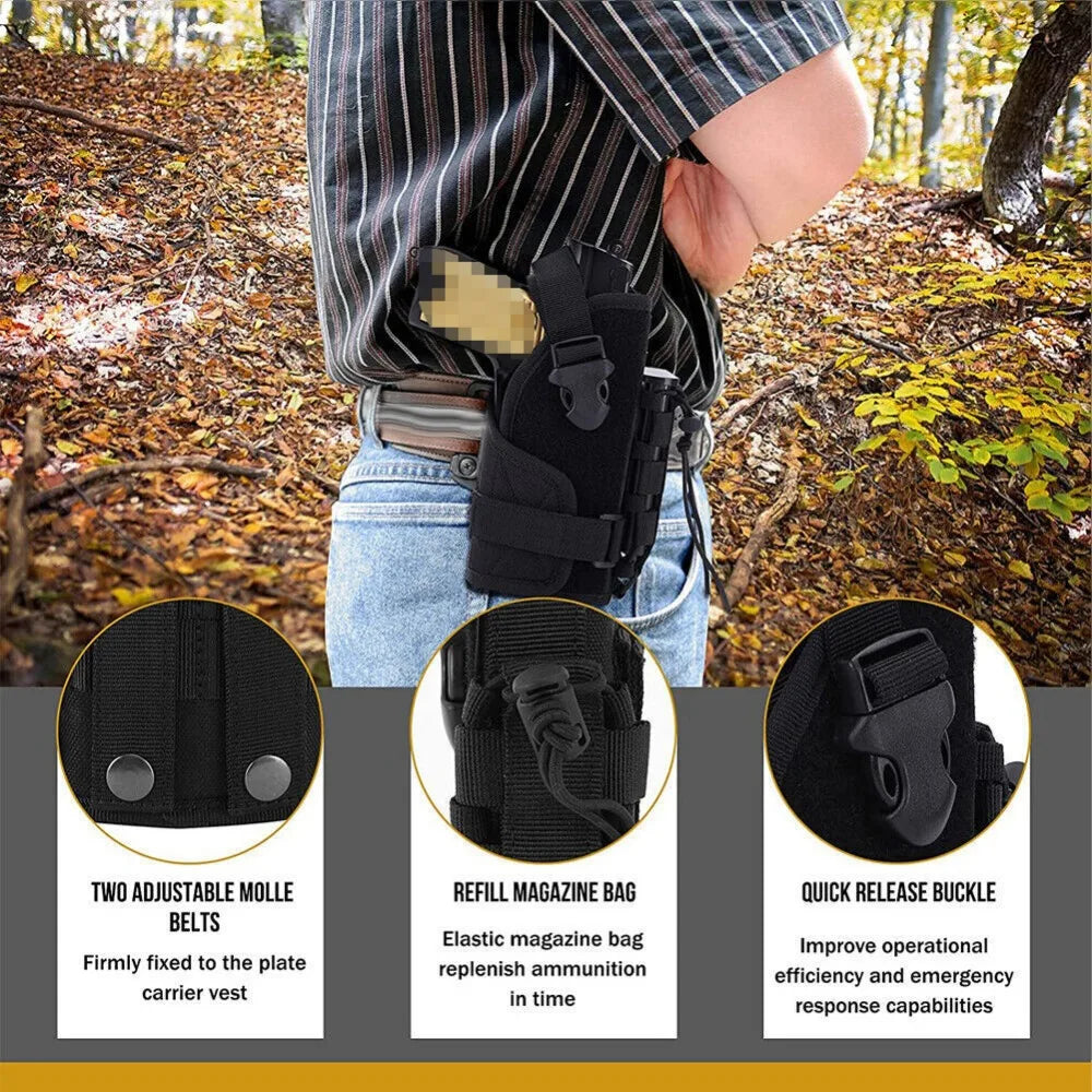 Universal Tactical Molle Pistol Holster Adjustable